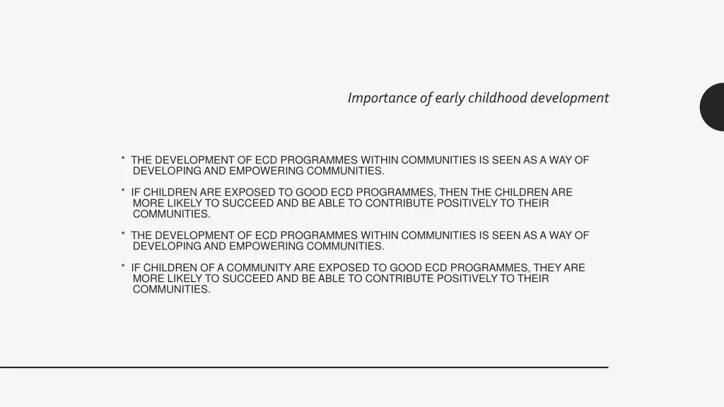 importance of early childhood development 1