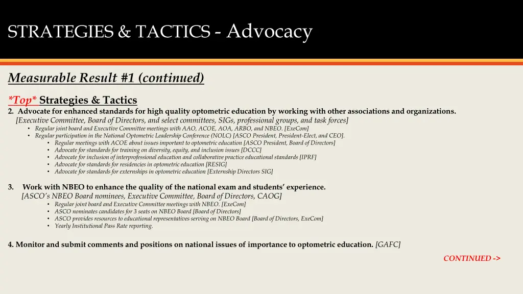 strategies tactics advocacy 1