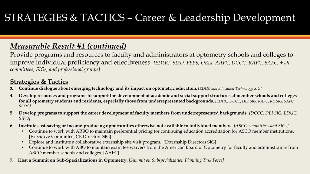 strategies tactics career leadership development 1