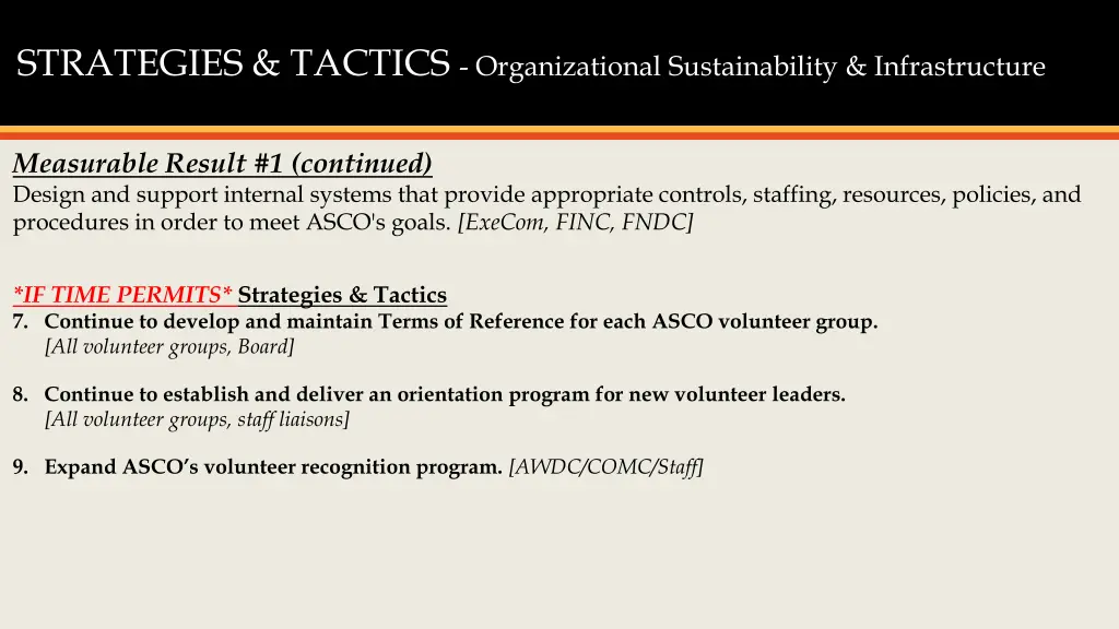 strategies tactics organizational sustainability 3