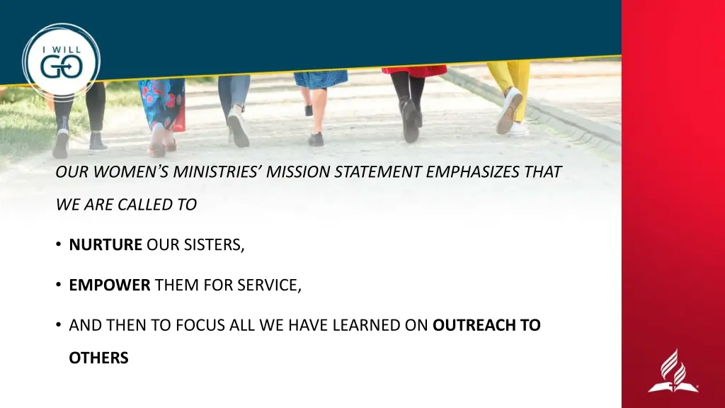 our women s ministries mission statement