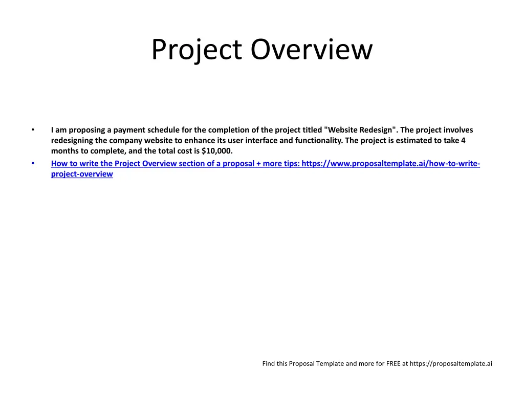 project overview