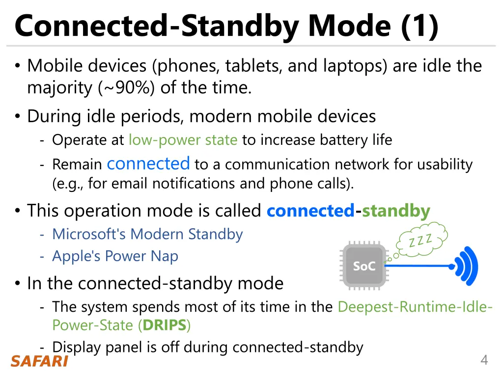 connected standby mode 1