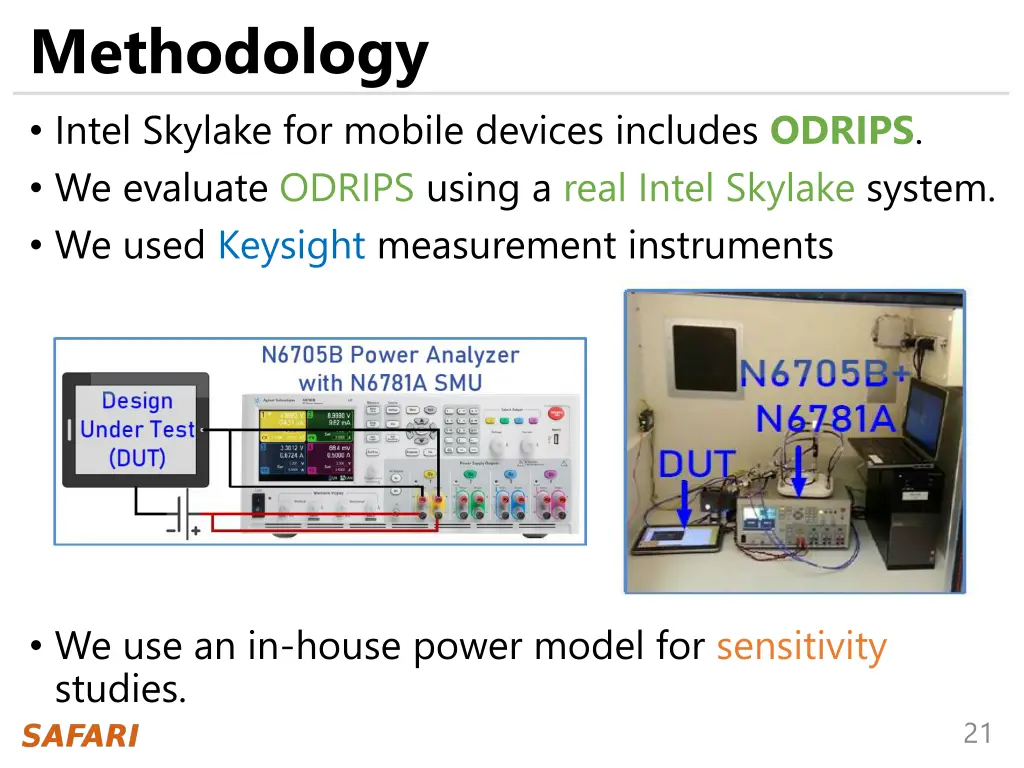 methodology intel skylake for mobile devices