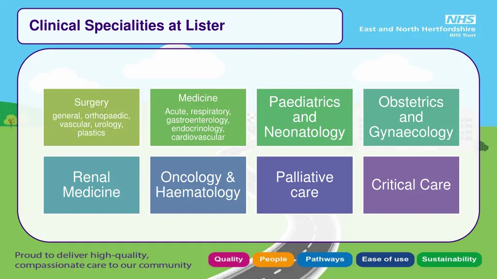 clinical specialities at lister