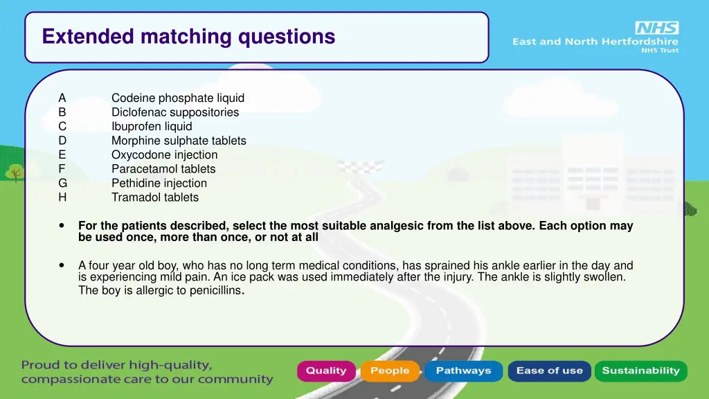 extended matching questions