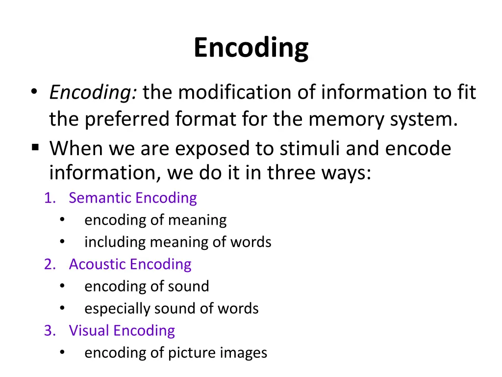 encoding