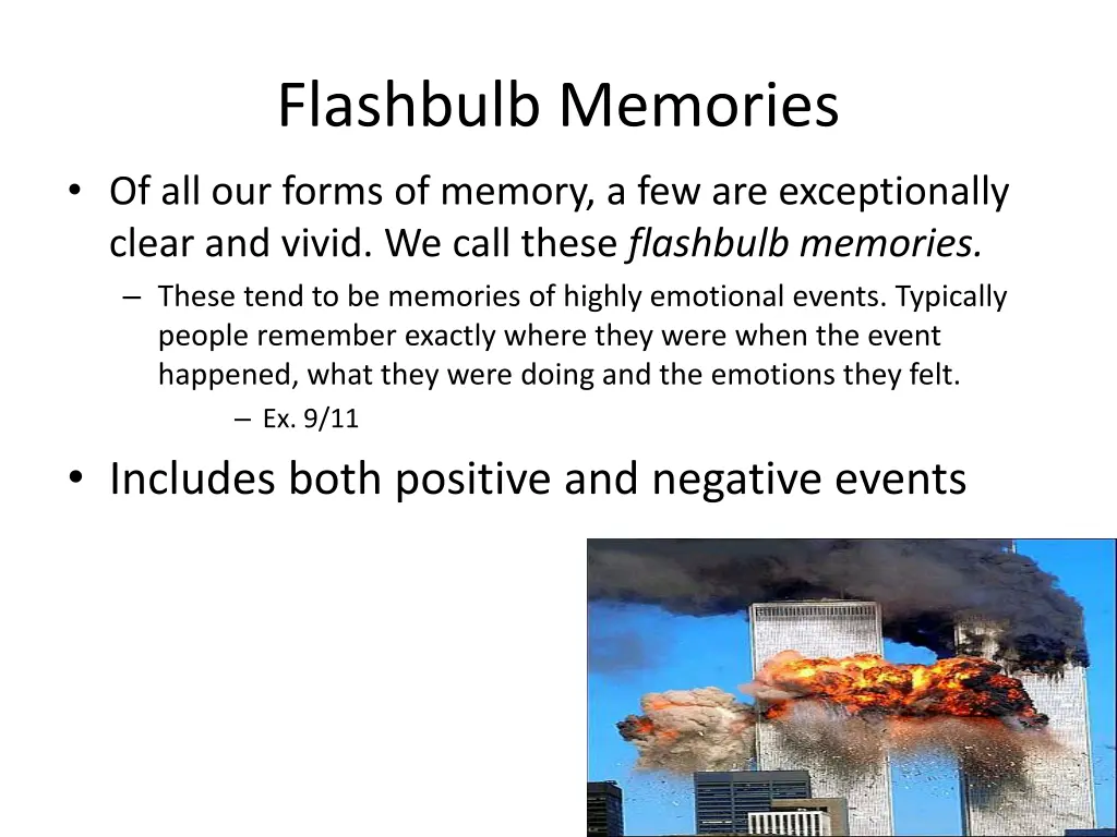 flashbulb memories