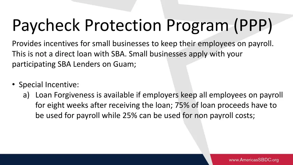 paycheck protection program ppp