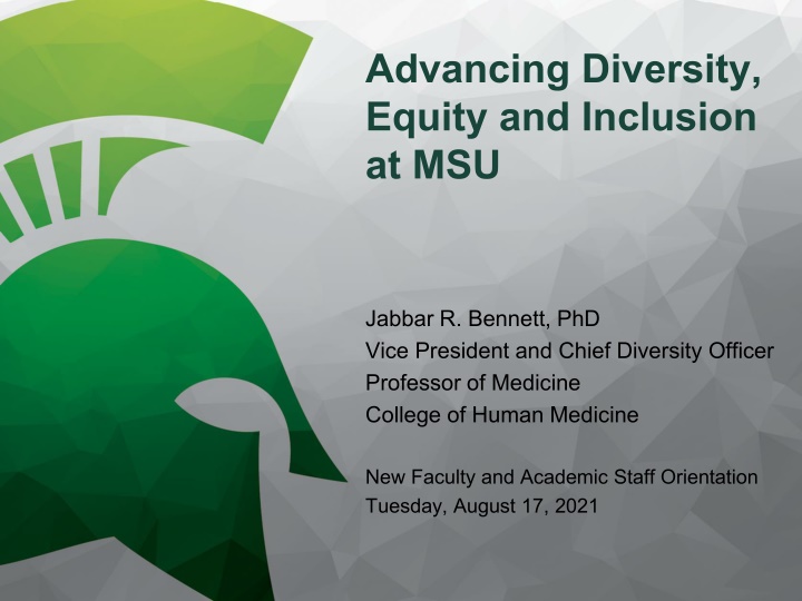 advancing diversity equity and inclusion at msu