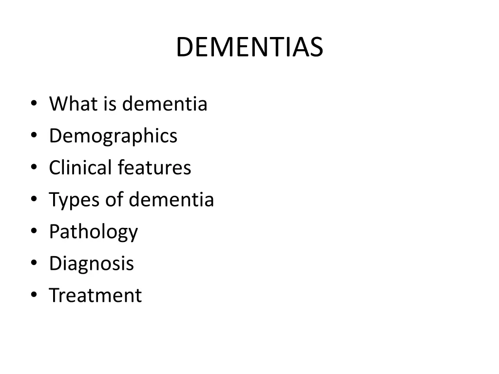 dementias