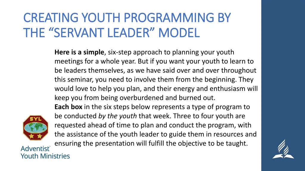 creating youth programming by creating youth