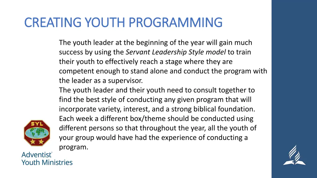 creating youth programming creating youth