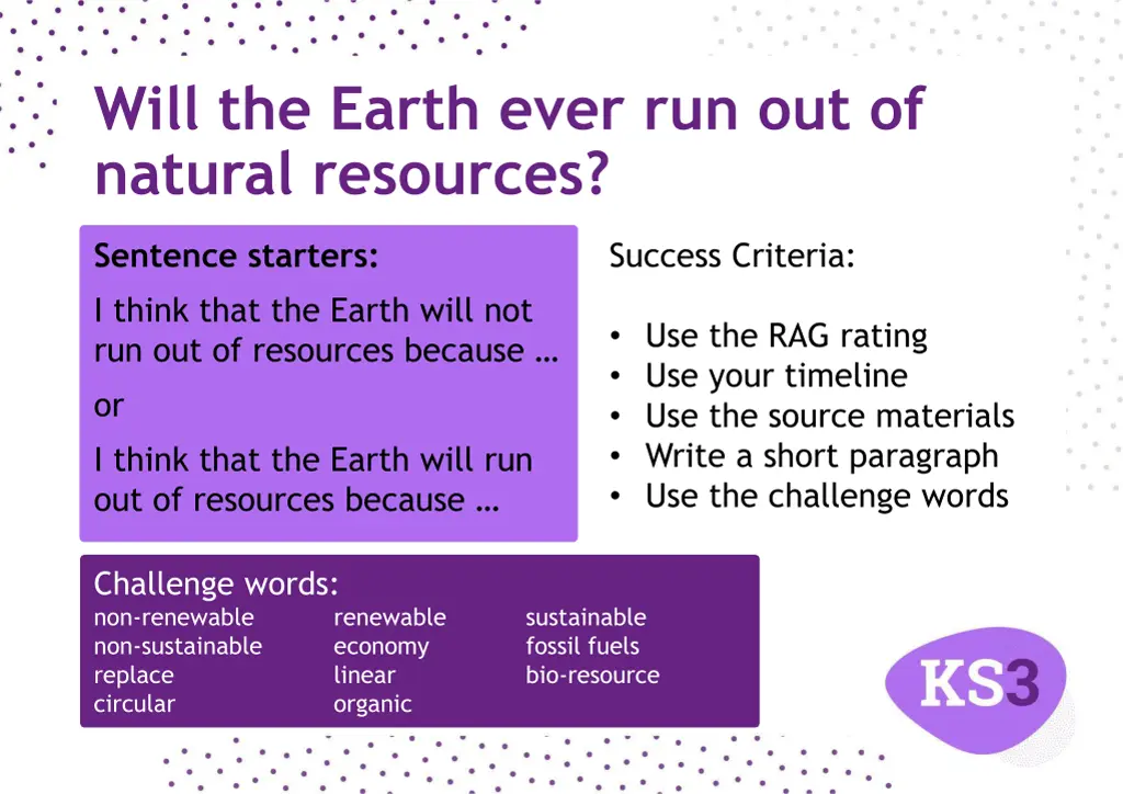 will the earth ever run out of natural resources