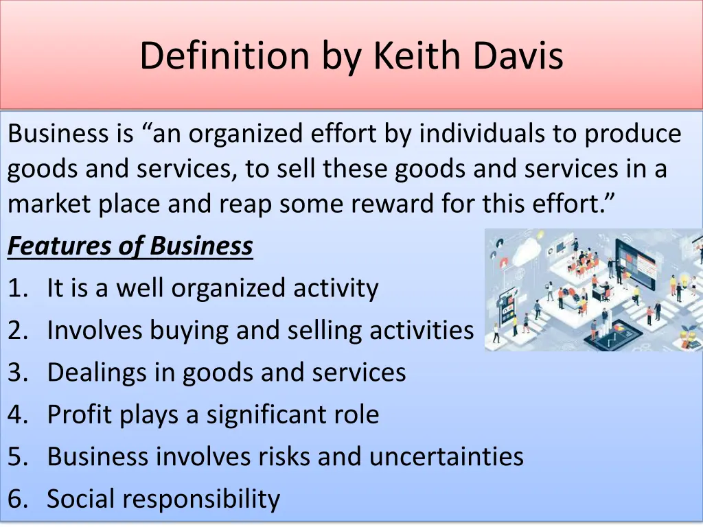 definition by keith davis