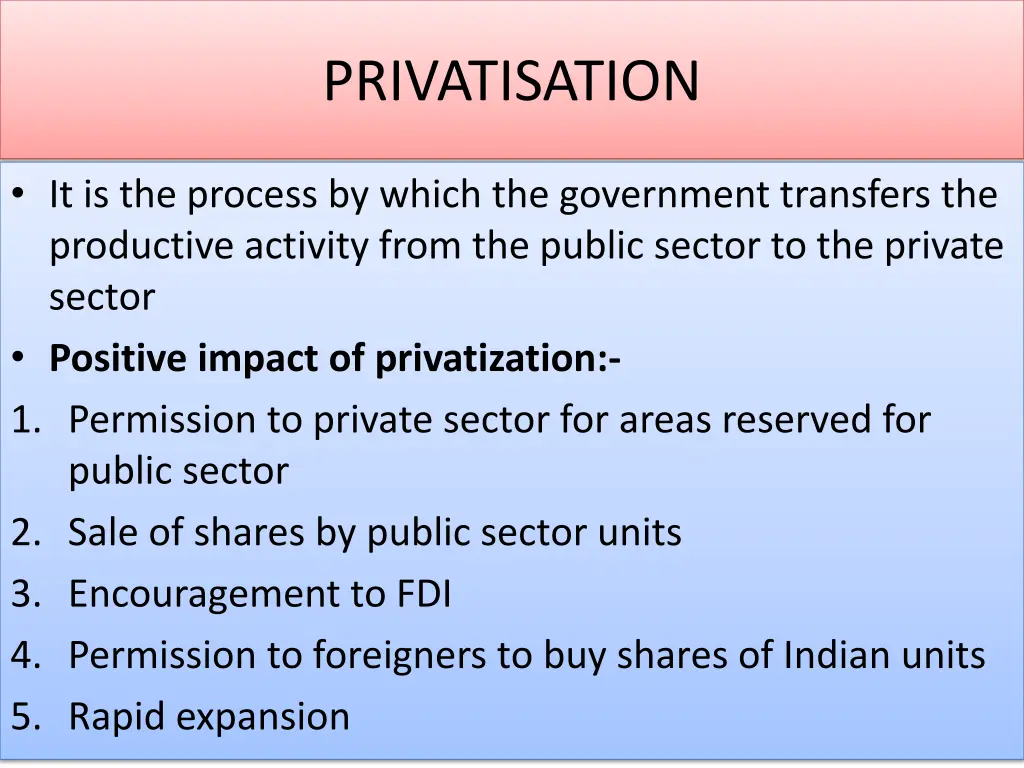 privatisation