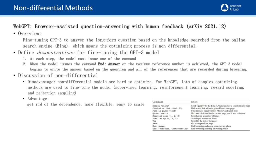 non differential methods