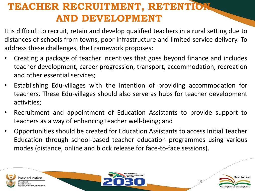 teacher recruitment retention and development