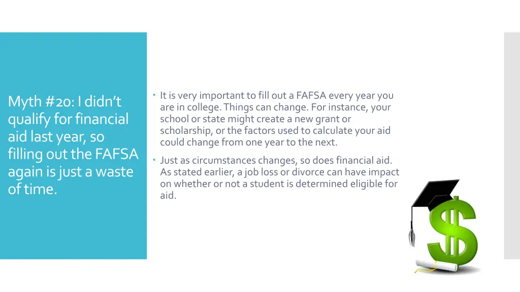 it is very important to fill out a fafsa every