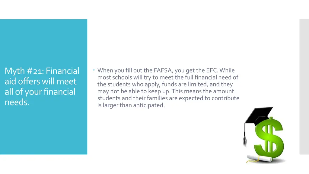 myth 21 financial aid offers will meet