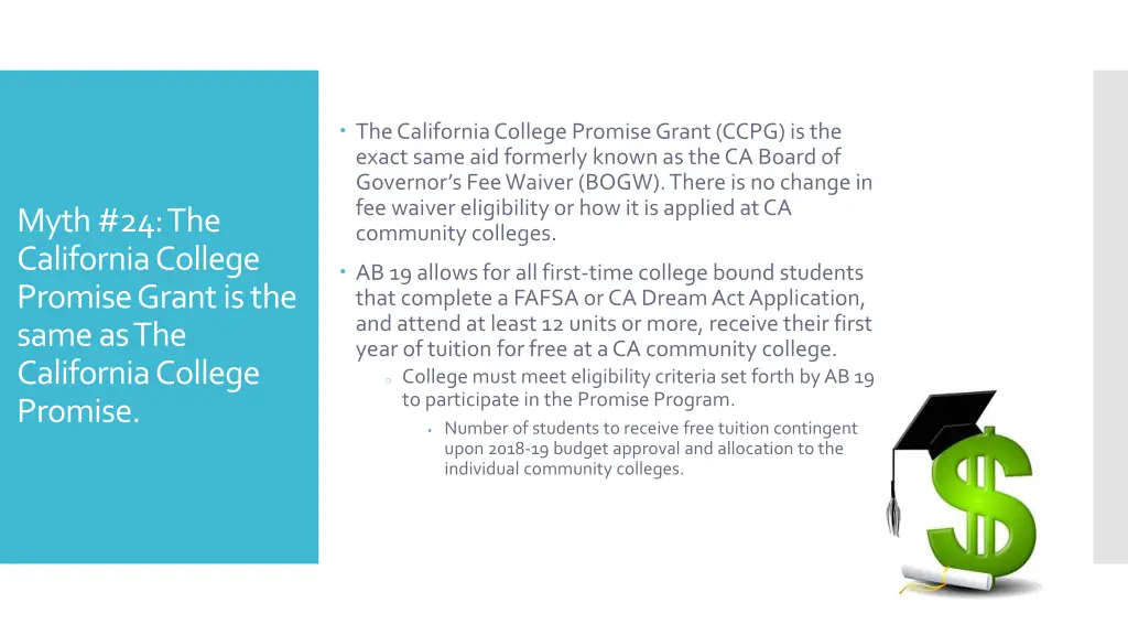 the california college promise grant ccpg