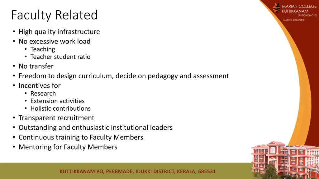 faculty related