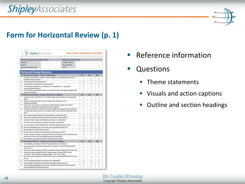 form for horizontal review p 1