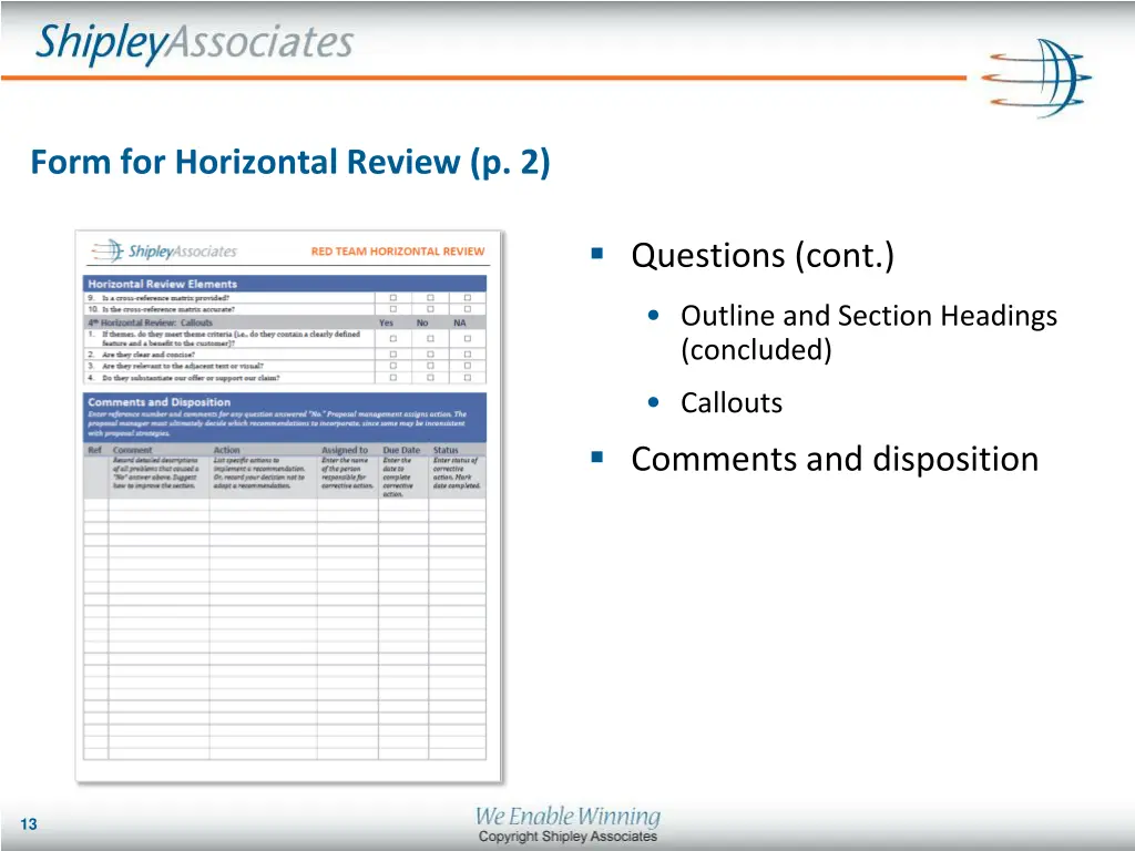 form for horizontal review p 2