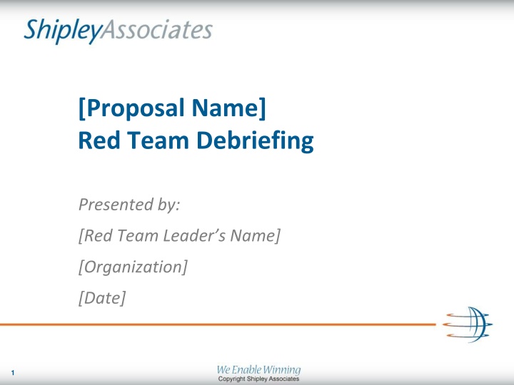 proposal name red team debriefing