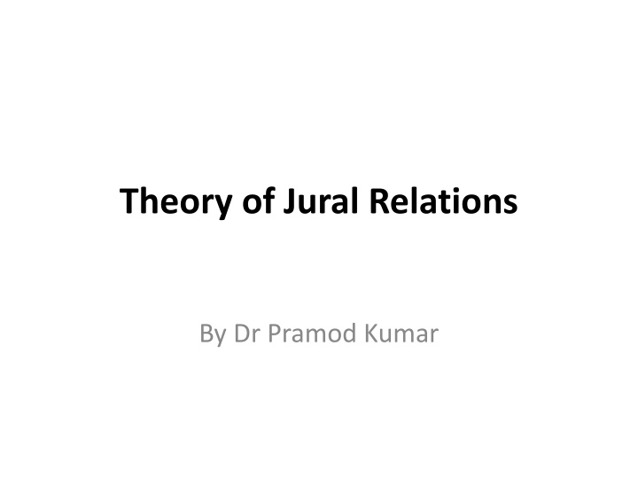 theory of jural relations