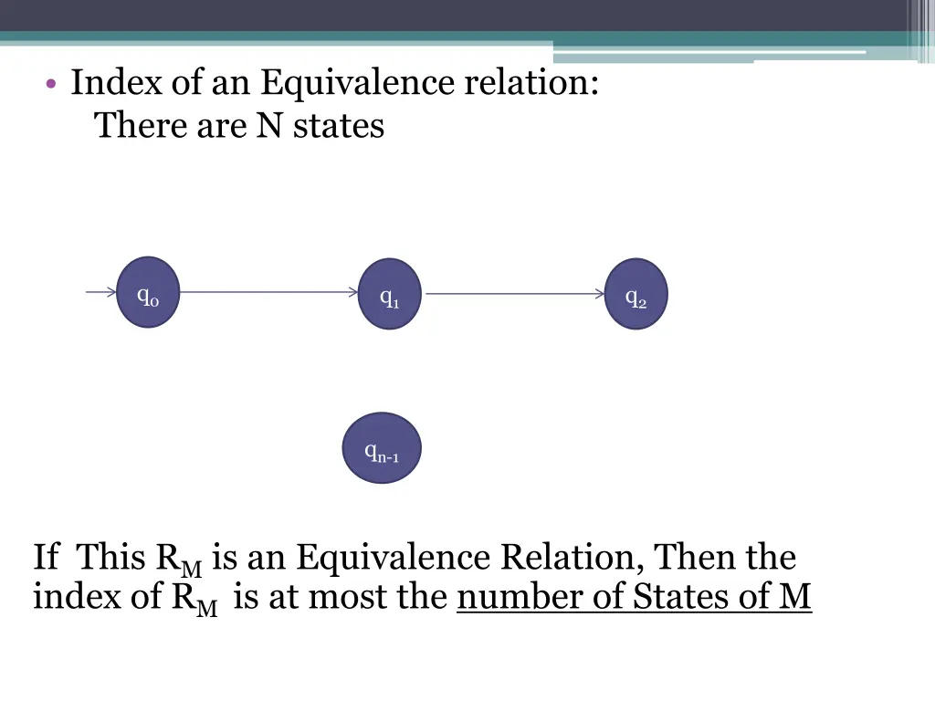 index of an equivalence relation there