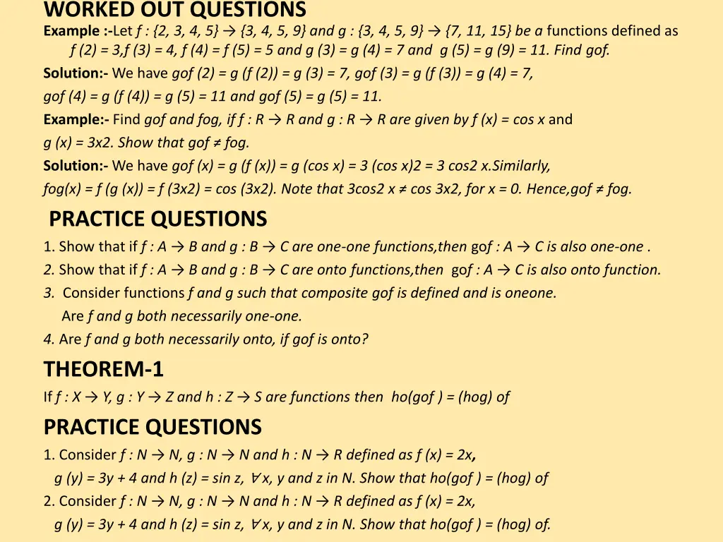 worked out questions example