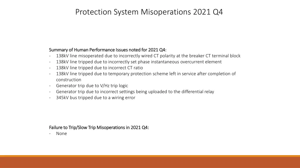 protection system misoperations 2021 q4 1