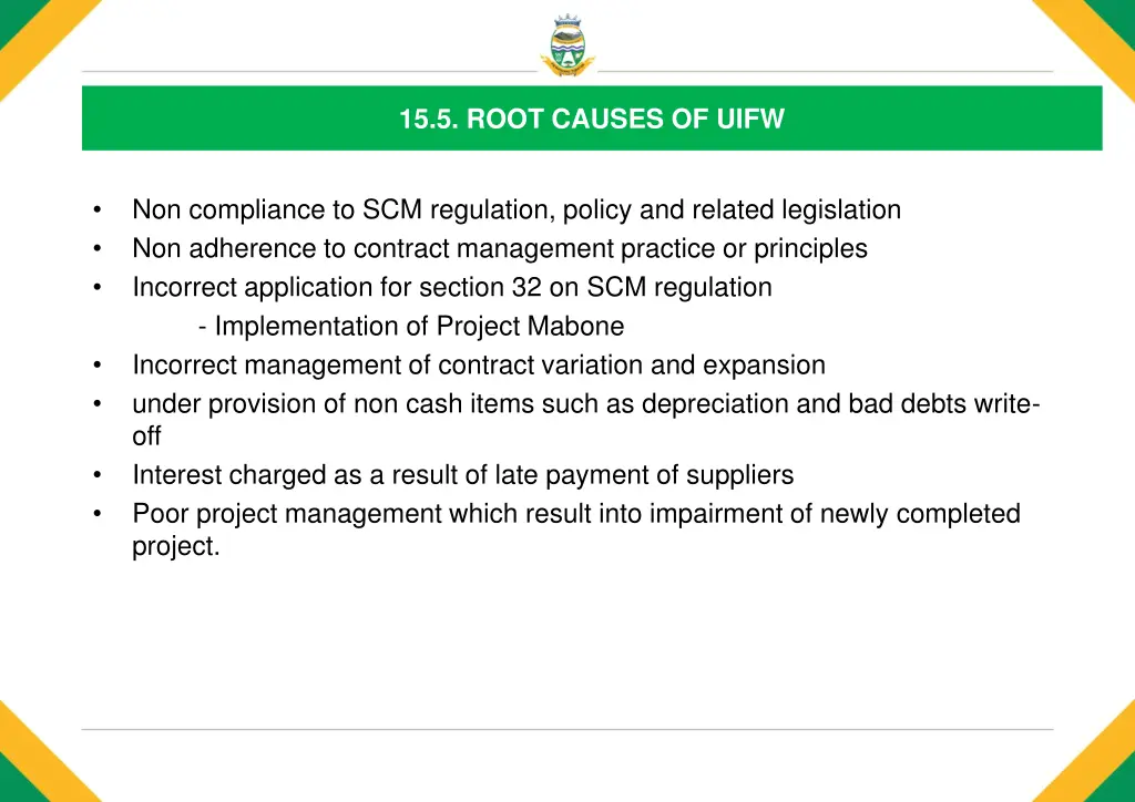 15 5 root causes of uifw