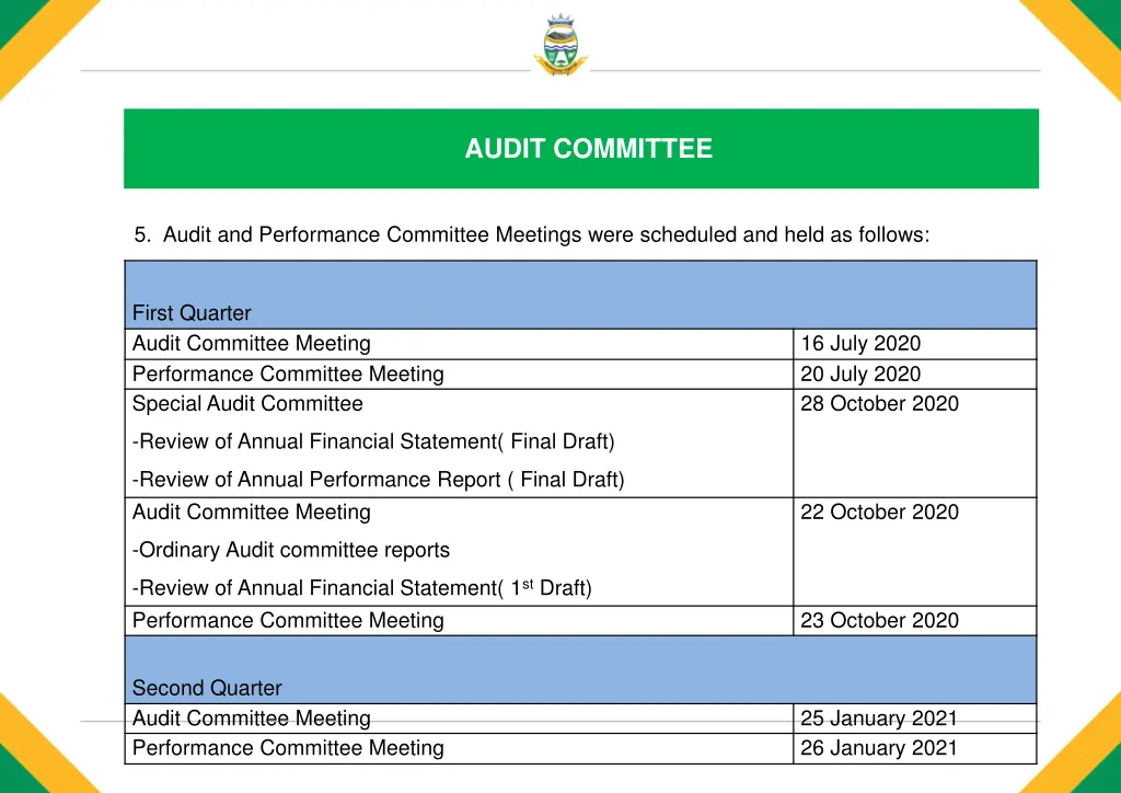 audit committee