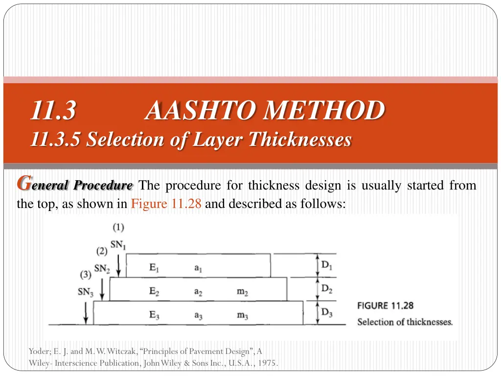 11 3 aashto method 11 3 5 selection of layer 2