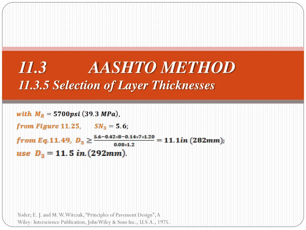 11 3 aashto method 11 3 5 selection of layer 7