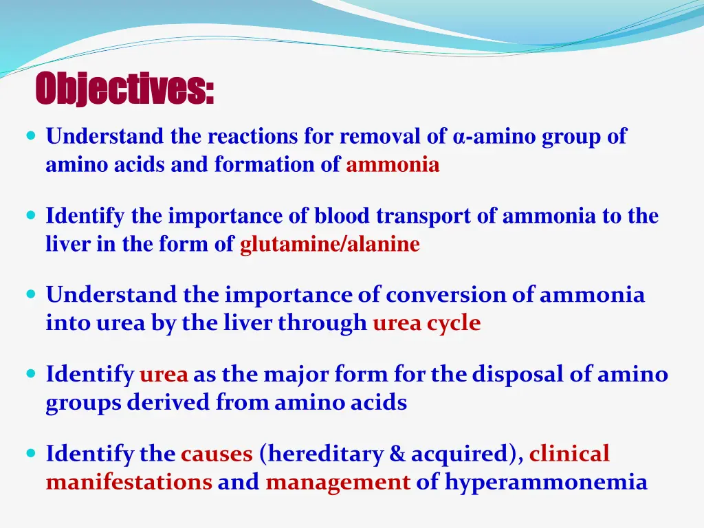 objectives objectives understand the reactions