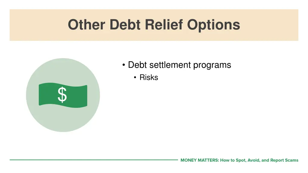 other debt relief options 1