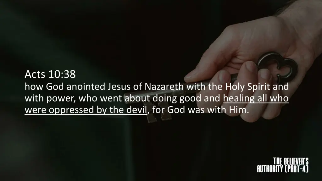 acts 10 38 how god anointed jesus of nazareth