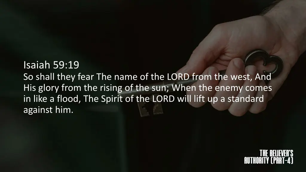 isaiah 59 19 so shall they fear the name