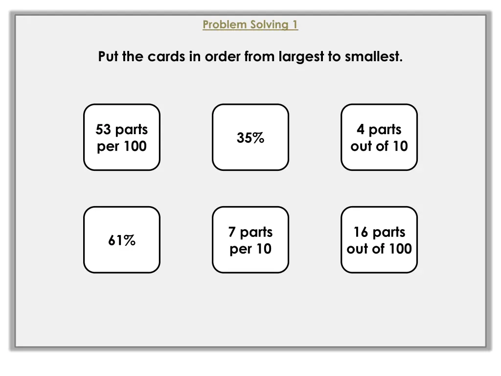 problem solving 1