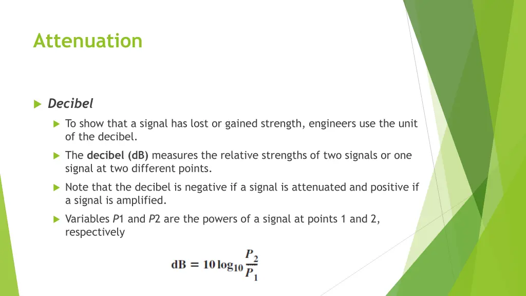 attenuation