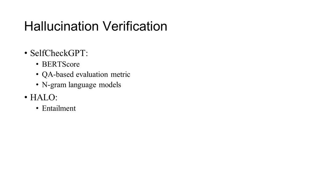 hallucination verification