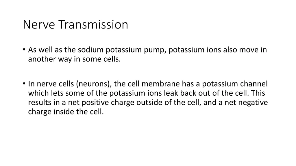 nerve transmission