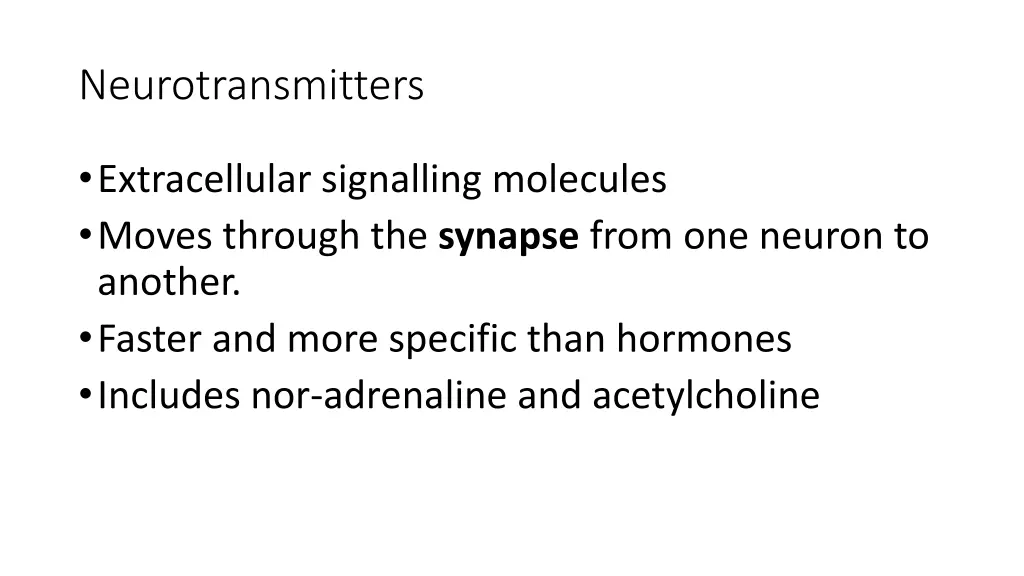 neurotransmitters