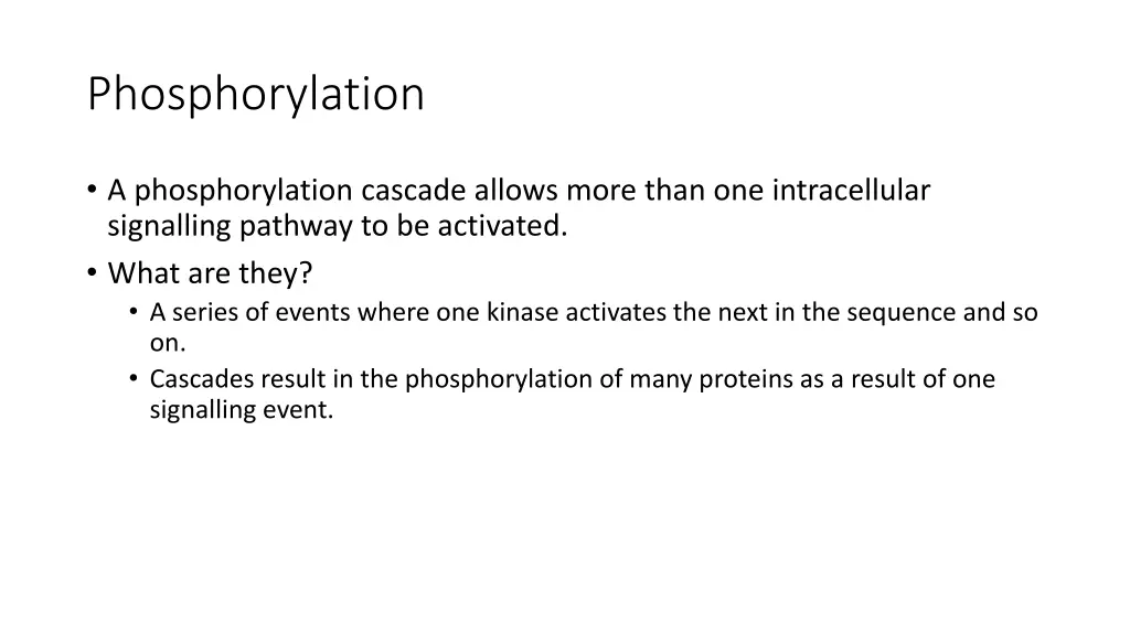 phosphorylation