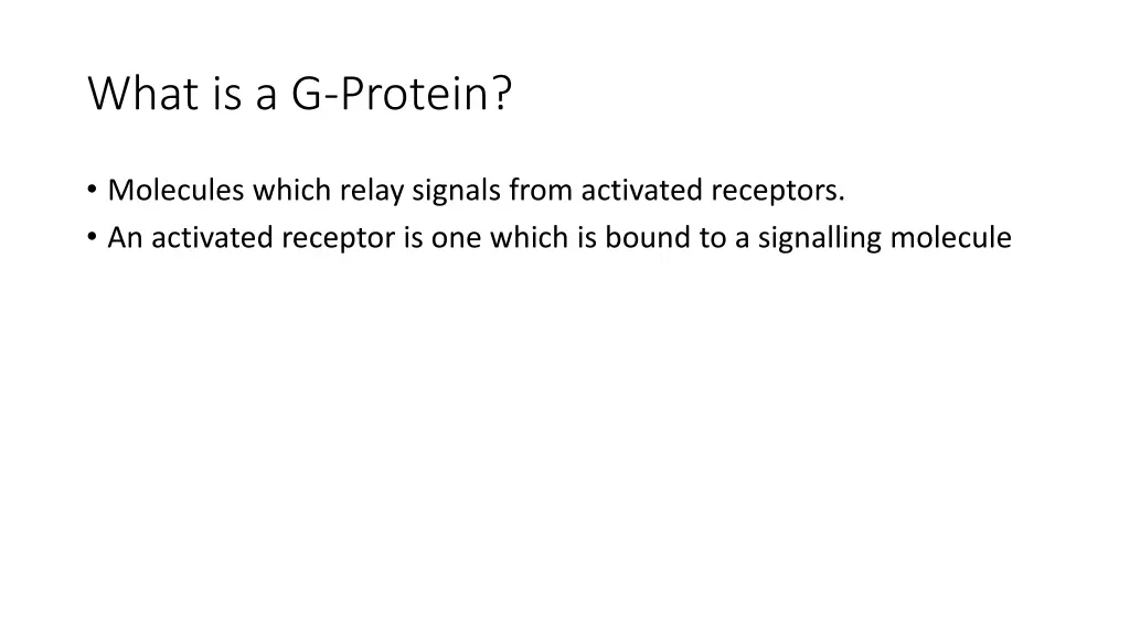 what is a g protein