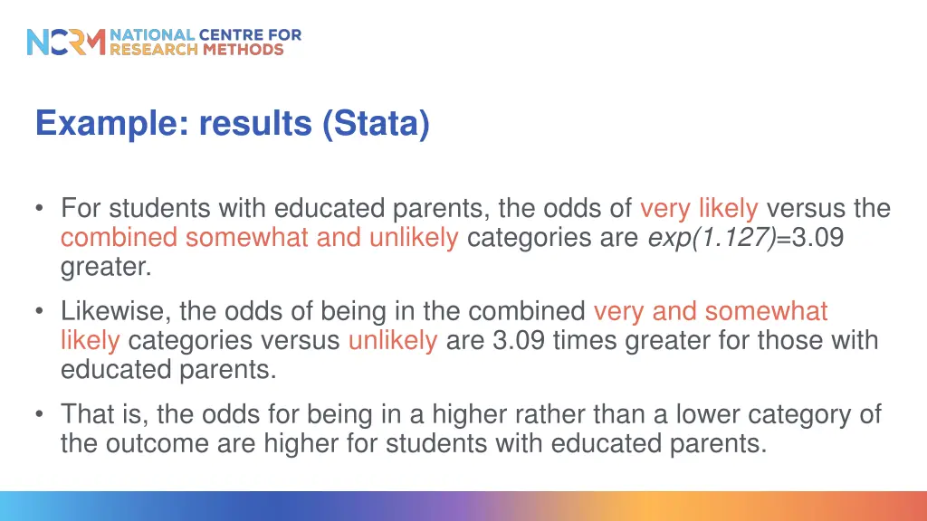 example results stata 1