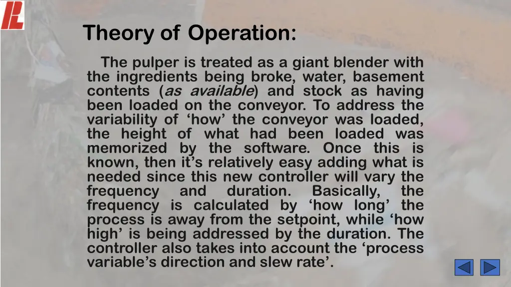 theory of operation